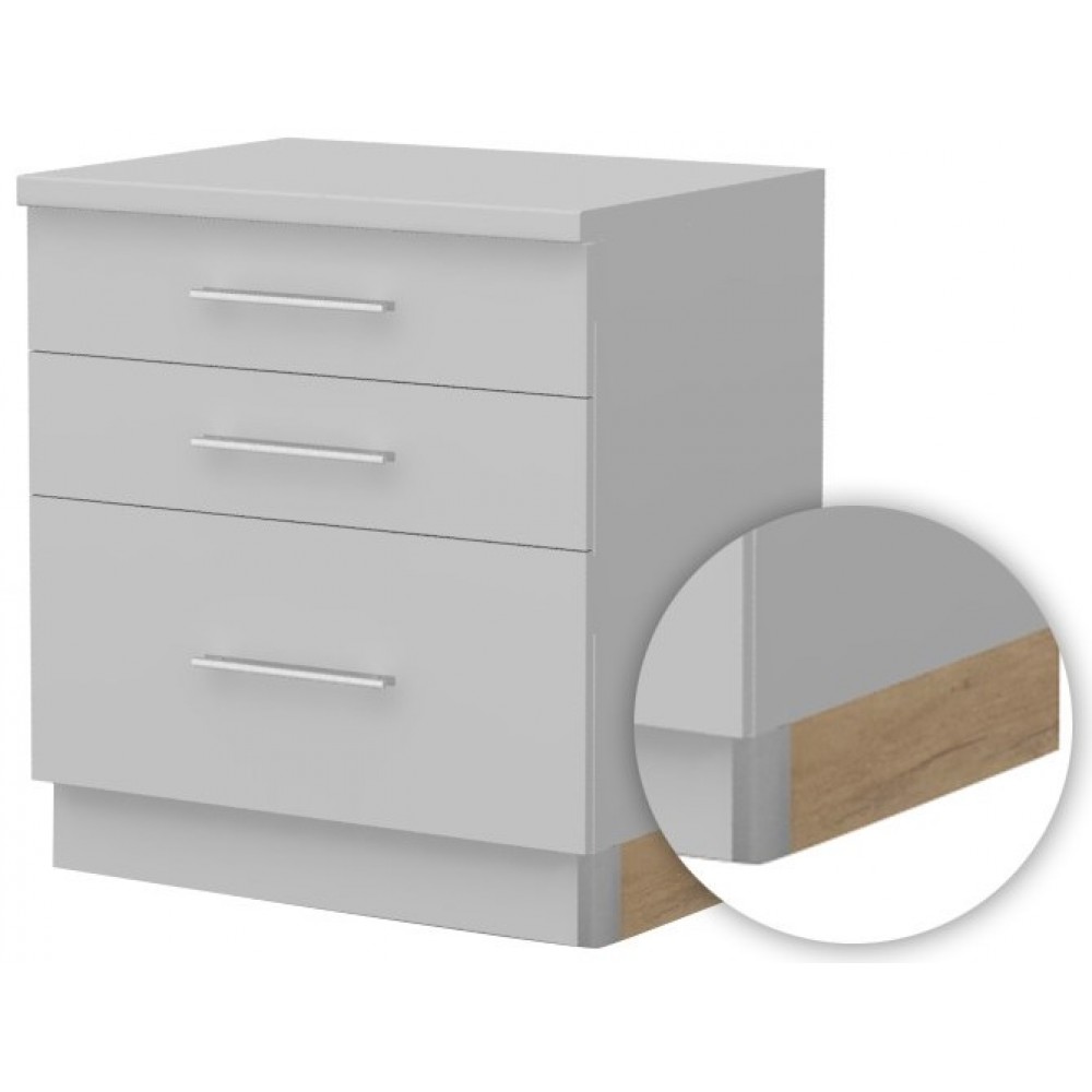 Πλαϊνή μπάζα κουζίνας JL Universal SB-Ivory