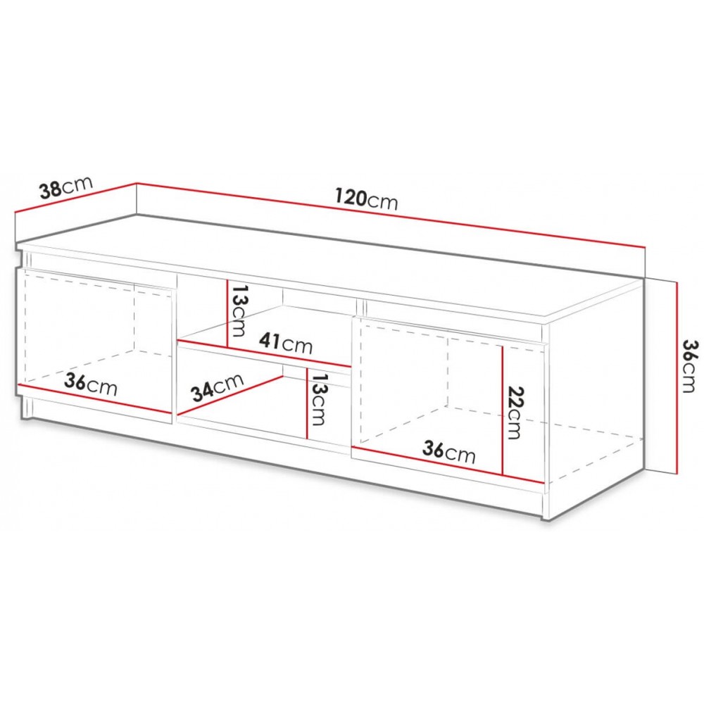 Έπιπλο τηλεόρασης Dingo-Fusiko