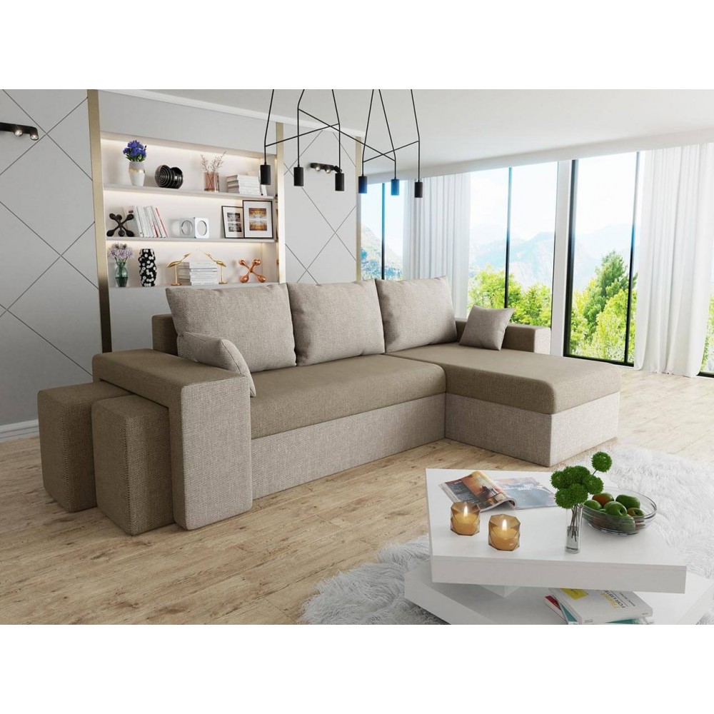 Γωνιακός καναπές Kansas-Ekrou