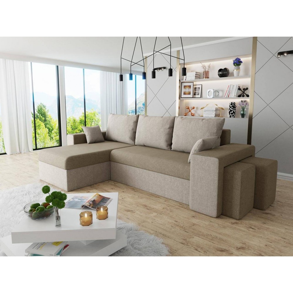 Γωνιακός καναπές Kansas-Ekrou