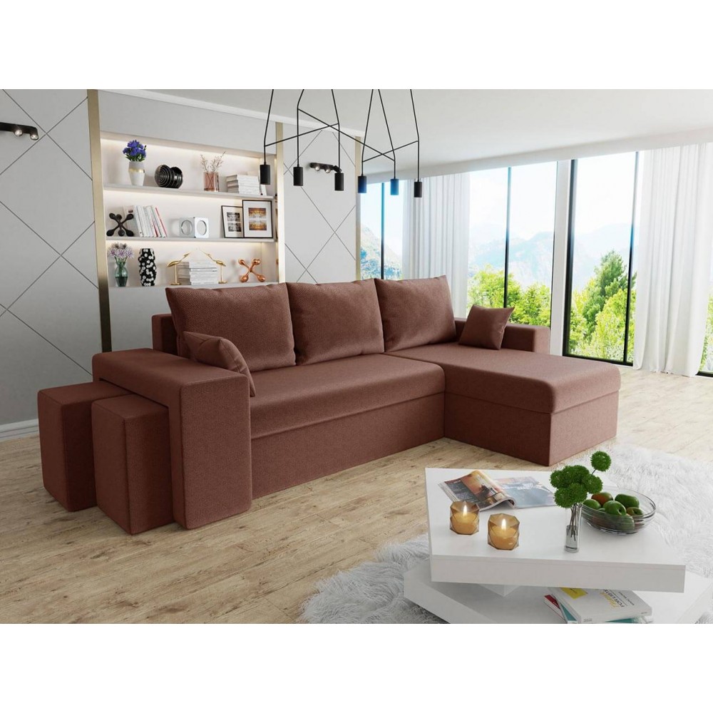 Γωνιακός καναπές Kansas-Kafe