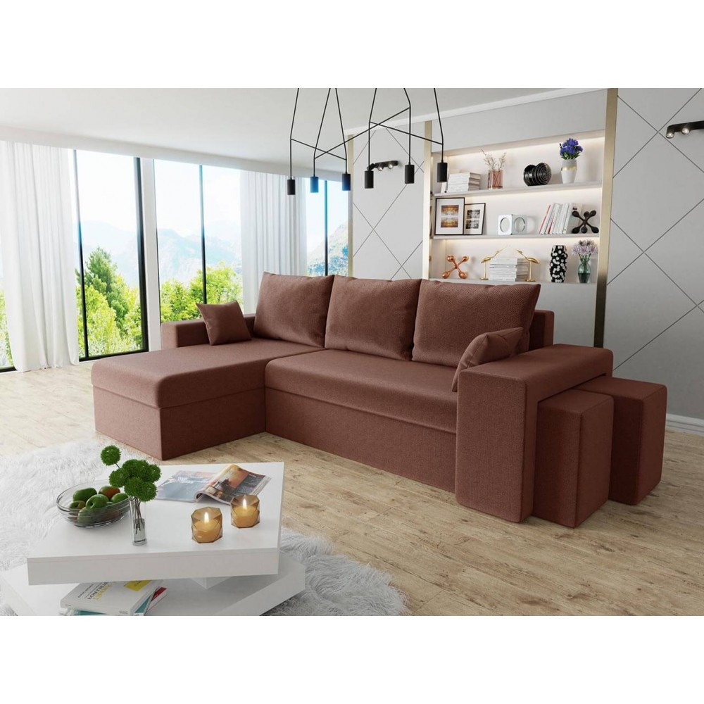 Γωνιακός καναπές Kansas-Kafe