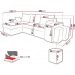 Γωνιακός καναπές Kansas-Prasino