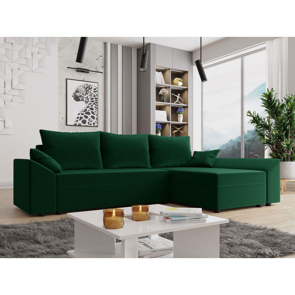 Γωνιακός καναπές Dante L-Prasino