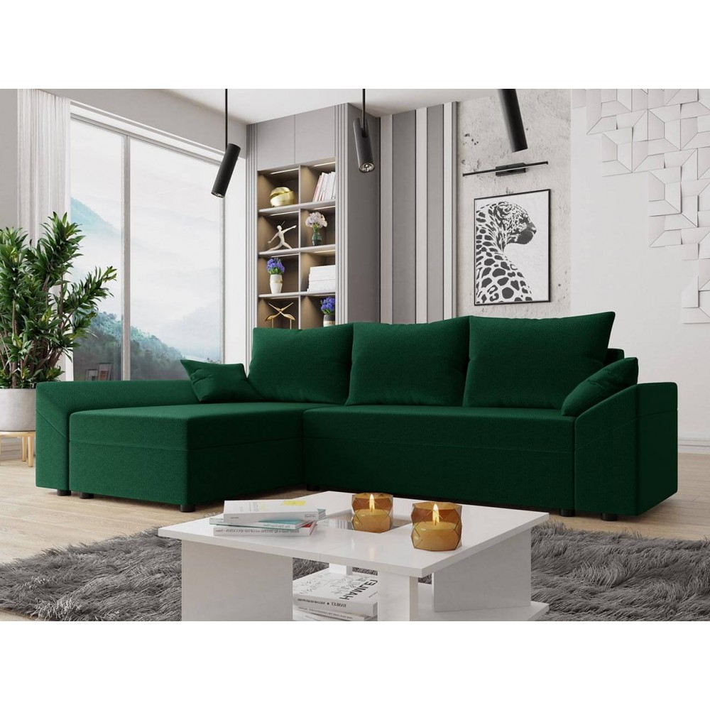 Γωνιακός καναπές Dante L-Prasino