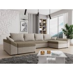 Γωνιακός καναπές Dante U-Ekrou