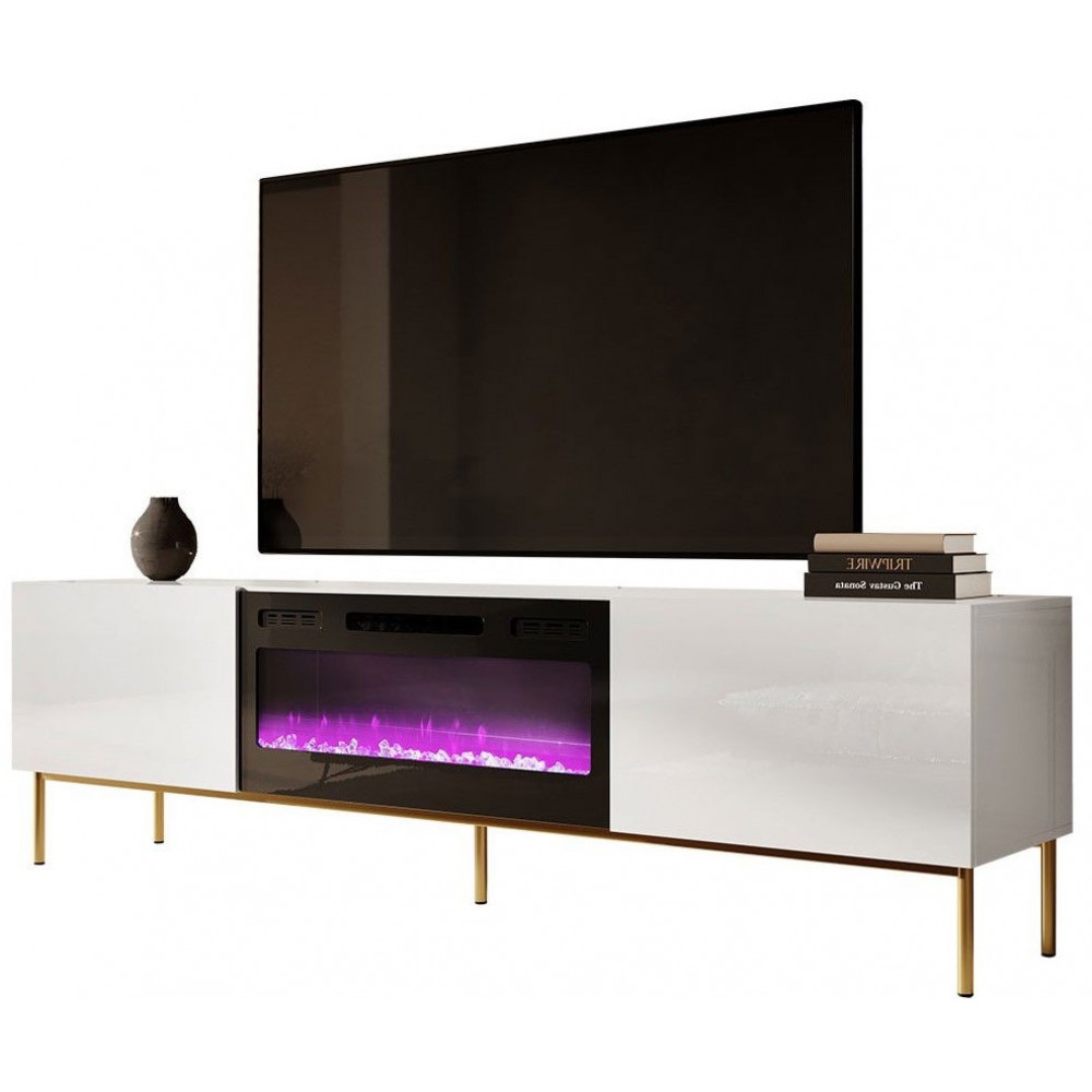 Έπιπλο τηλεόρασης Slide Plus-Leuko-Xriso