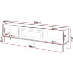 Έπιπλο τηλεόρασης Slide Plus-Leuko-Xriso
