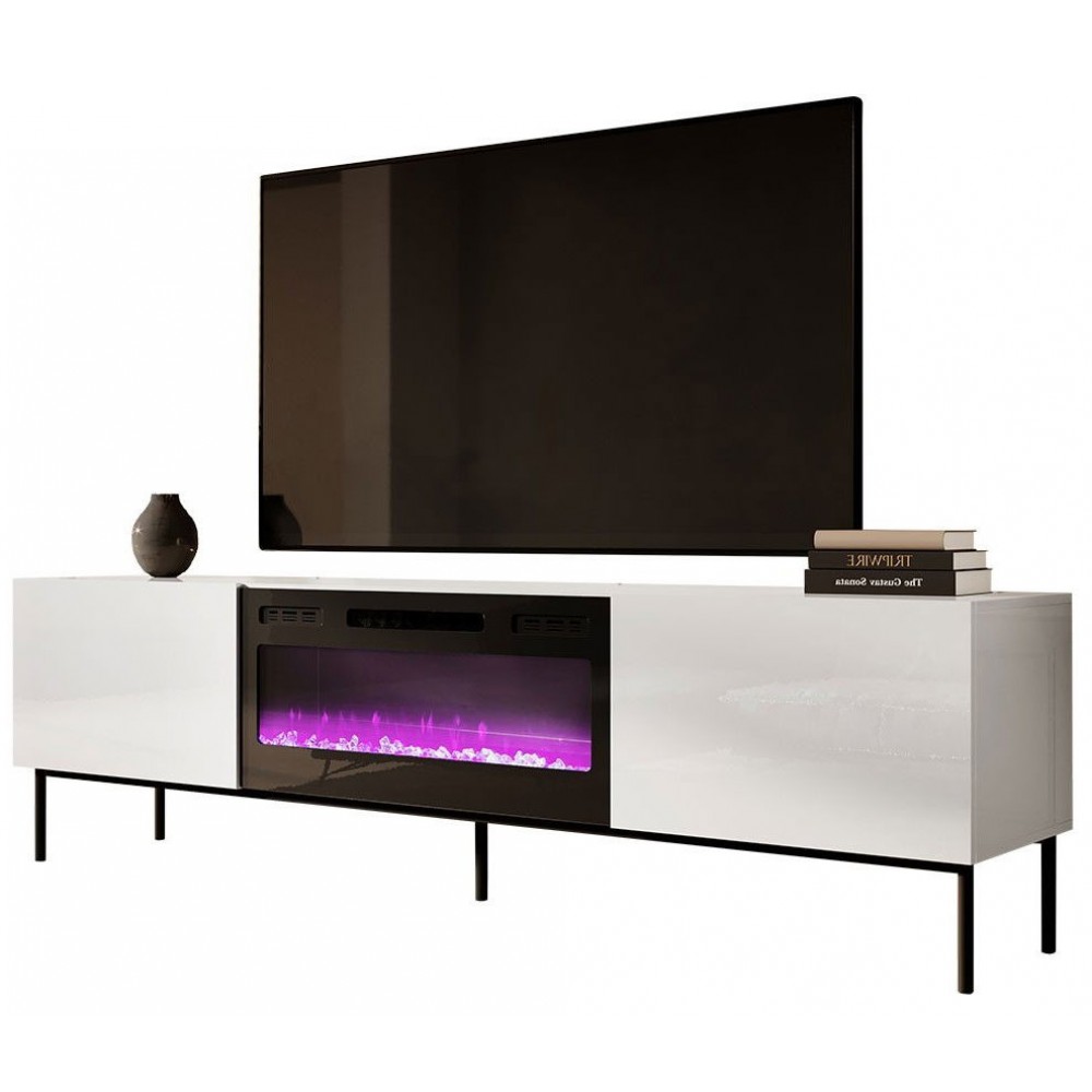 Έπιπλο τηλεόρασης Slide Plus-Leuko-Mauro