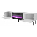 Έπιπλο τηλεόρασης Slide Plus-Leuko-Mauro