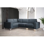 Γωνιακός καναπές Radial-Γκρι Σκούρο-Αριστερή