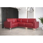 Γωνιακός καναπές Radial LTHR-Kokkino-Αριστερή