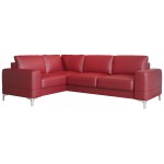 Γωνιακός καναπές Radial LTHR-Kokkino-Αριστερή