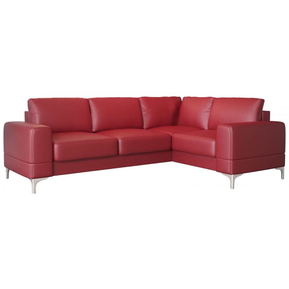 Γωνιακός καναπές Radial LTHR-Kokkino-Δεξιά