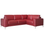 Γωνιακός καναπές Radial LTHR-Kokkino-Δεξιά