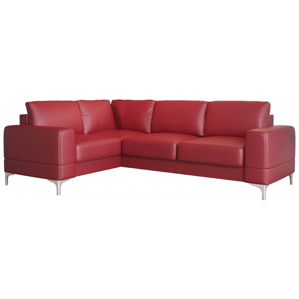 Γωνιακός καναπές Radial LTHR-Kokkino-Δεξιά