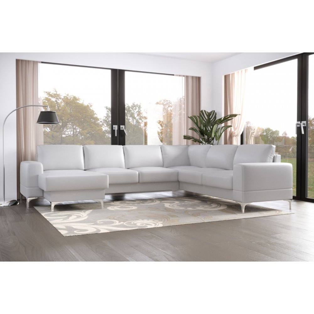 Γωνιακός καναπές Radial Max II-Leuko-Δεξιά