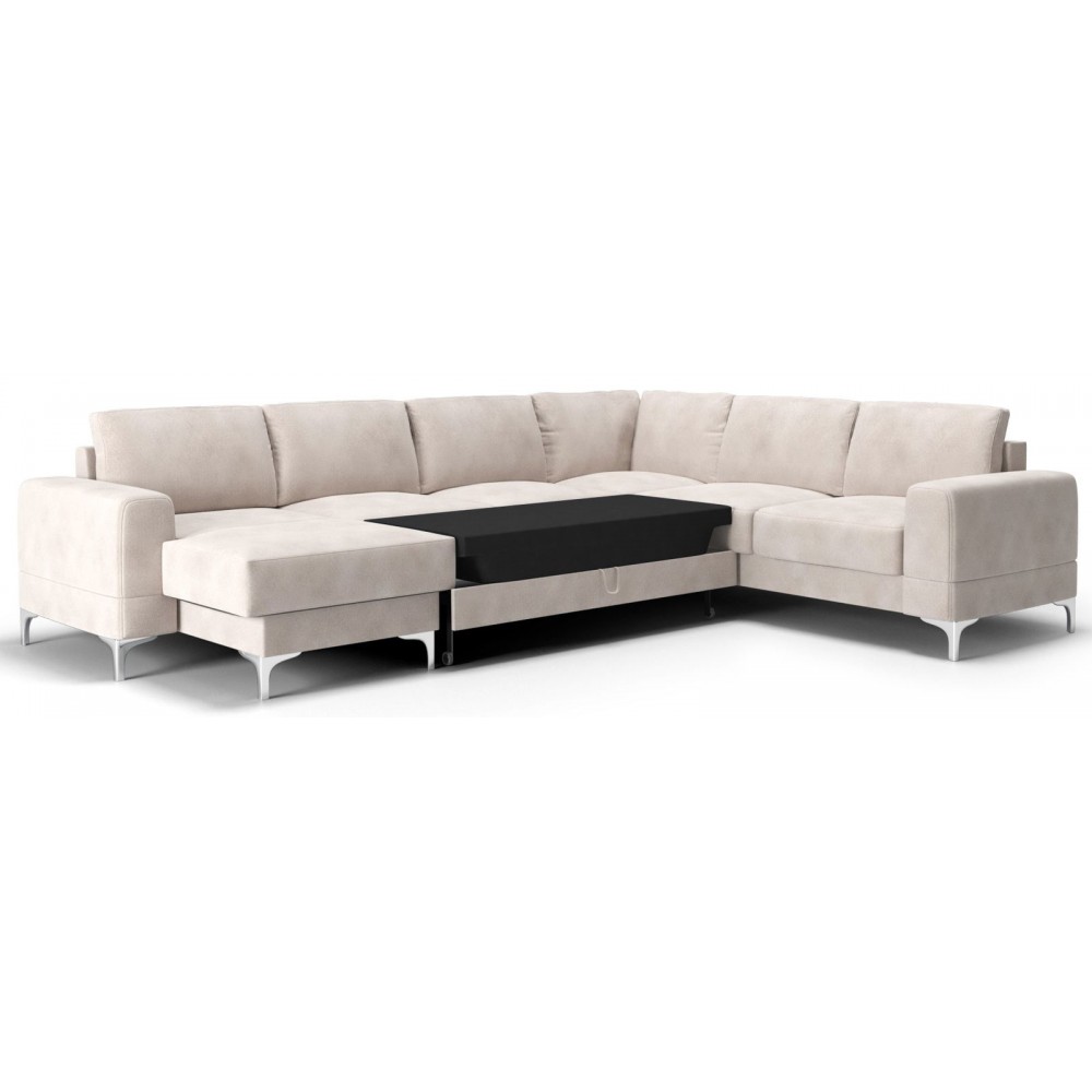 Γωνιακός καναπές Radial Max II LTHR-Kokkino-Αριστερή