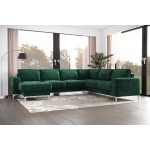 Γωνιακός καναπές Radial Max II-Prasino-Δεξιά