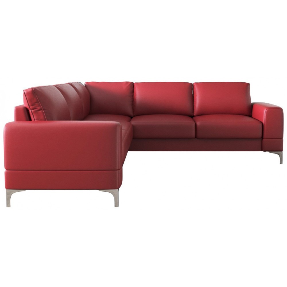 Γωνιακός καναπές Radial Max LTHR-Kokkino-Αριστερή