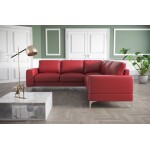 Γωνιακός καναπές Radial Max LTHR-Kokkino-Δεξιά