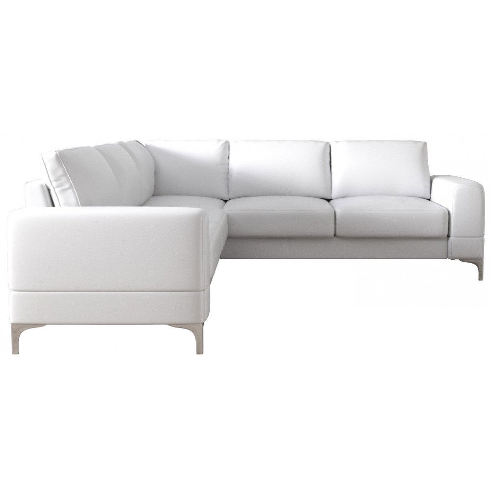 Γωνιακός καναπές Radial Max LTHR-Leuko-Αριστερή