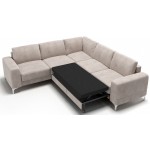 Γωνιακός καναπές Radial Max LTHR-Leuko-Αριστερή