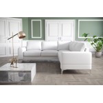 Γωνιακός καναπές Radial Max LTHR-Leuko-Δεξιά