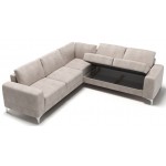 Γωνιακός καναπές Radial Max LTHR-Leuko-Δεξιά