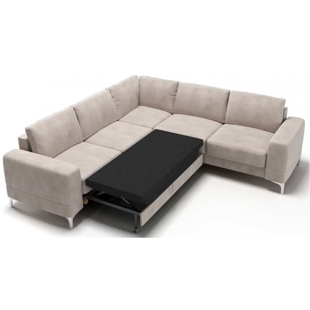 Γωνιακός καναπές Radial Max LTHR-Leuko-Δεξιά