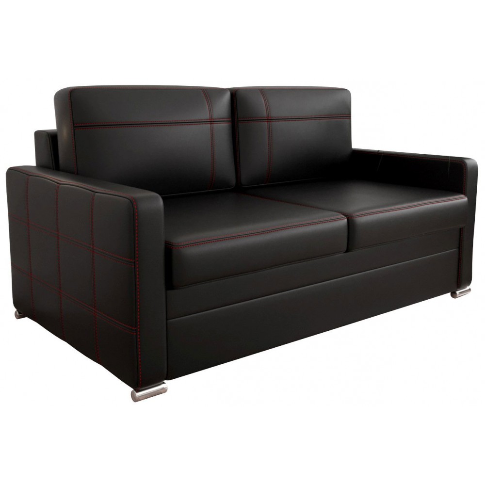 Καναπές-Κρεβάτι Ava Διθέσιος LTHR-Mauro-Μήκος: 187 εκ.