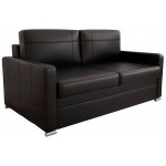 Καναπές-Κρεβάτι Ava Διθέσιος LTHR-Mauro-Μήκος: 187 εκ.