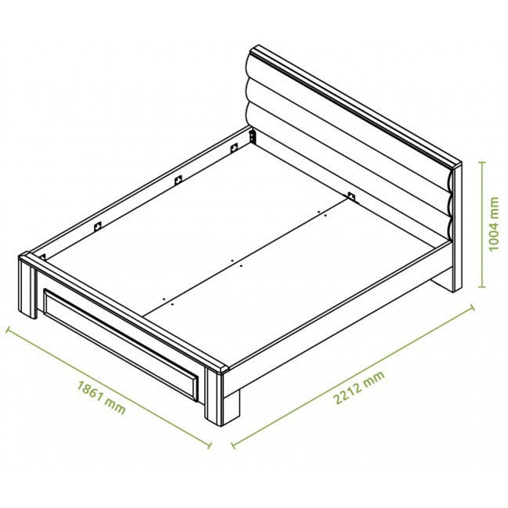 Κρεβάτι Giallo-180x200