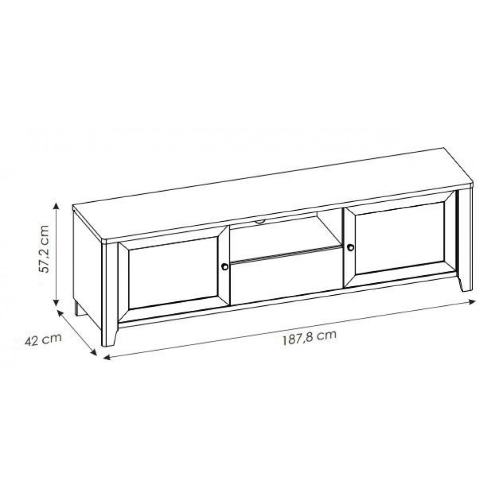 Έπιπλο τηλεόρασης Nostice 2D1S