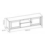 Έπιπλο τηλεόρασης Nostice 2D1S