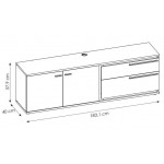 Έπιπλο τηλεόρασης Inala 2D2S