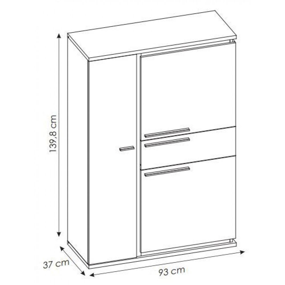 Μπουφές Ψηλός Inala 3D1S