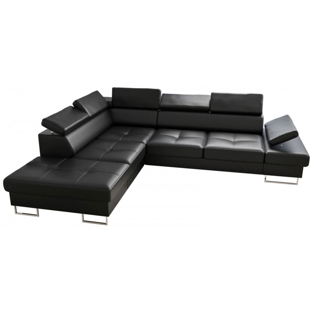 Γωνιακός καναπές Gelito LTHR-Mauro-Αριστερή