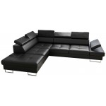 Γωνιακός καναπές Gelito LTHR-Mauro-Αριστερή