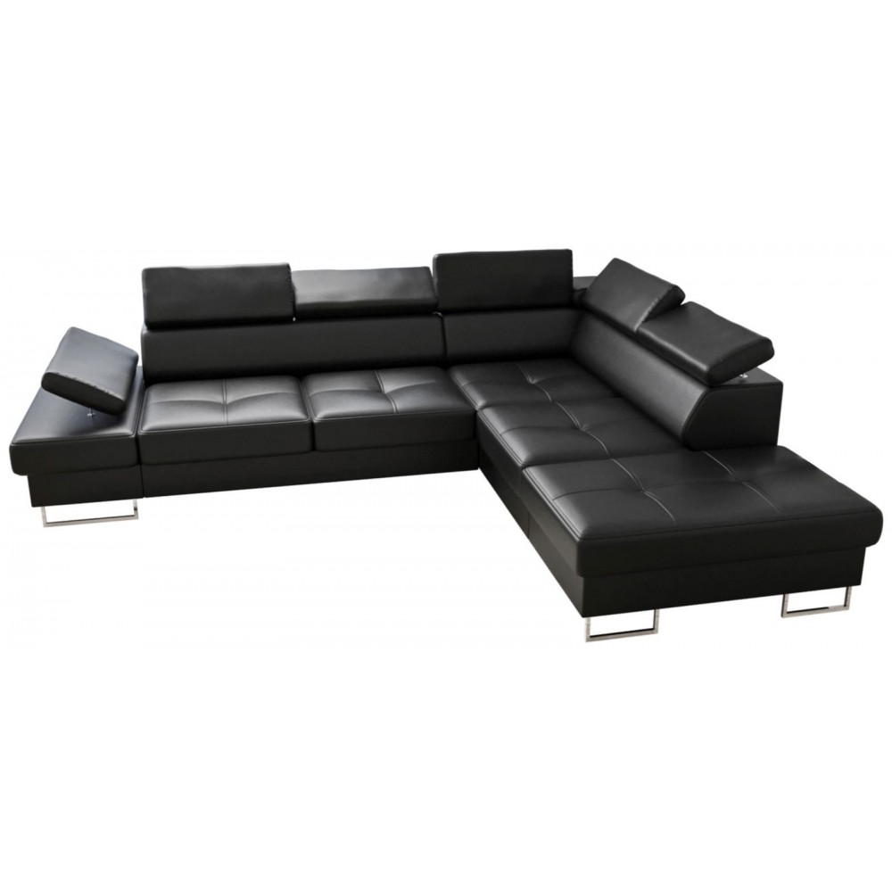 Γωνιακός καναπές Gelito LTHR-Mauro-Δεξιά