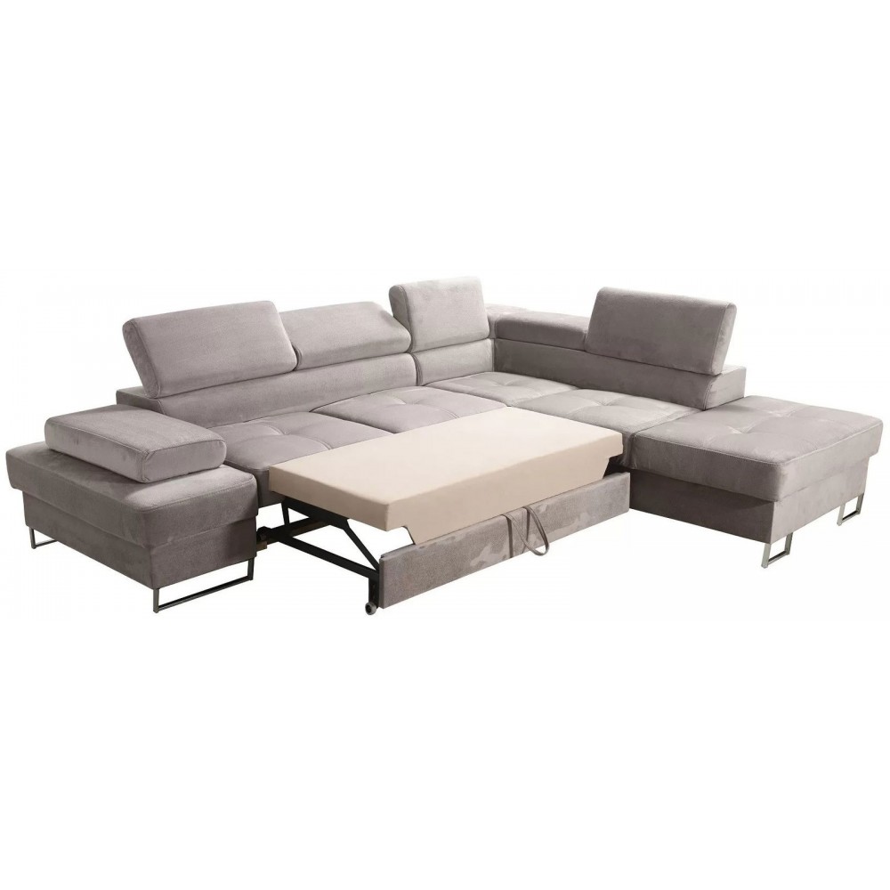 Γωνιακός καναπές Gelito LTHR-Mauro-Δεξιά