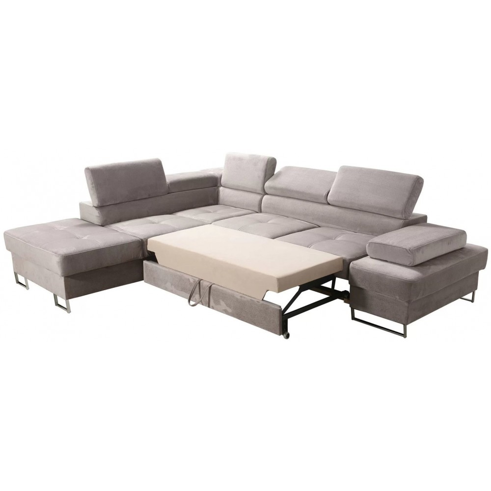 Γωνιακός καναπές Gelito LTHR 276x225x95