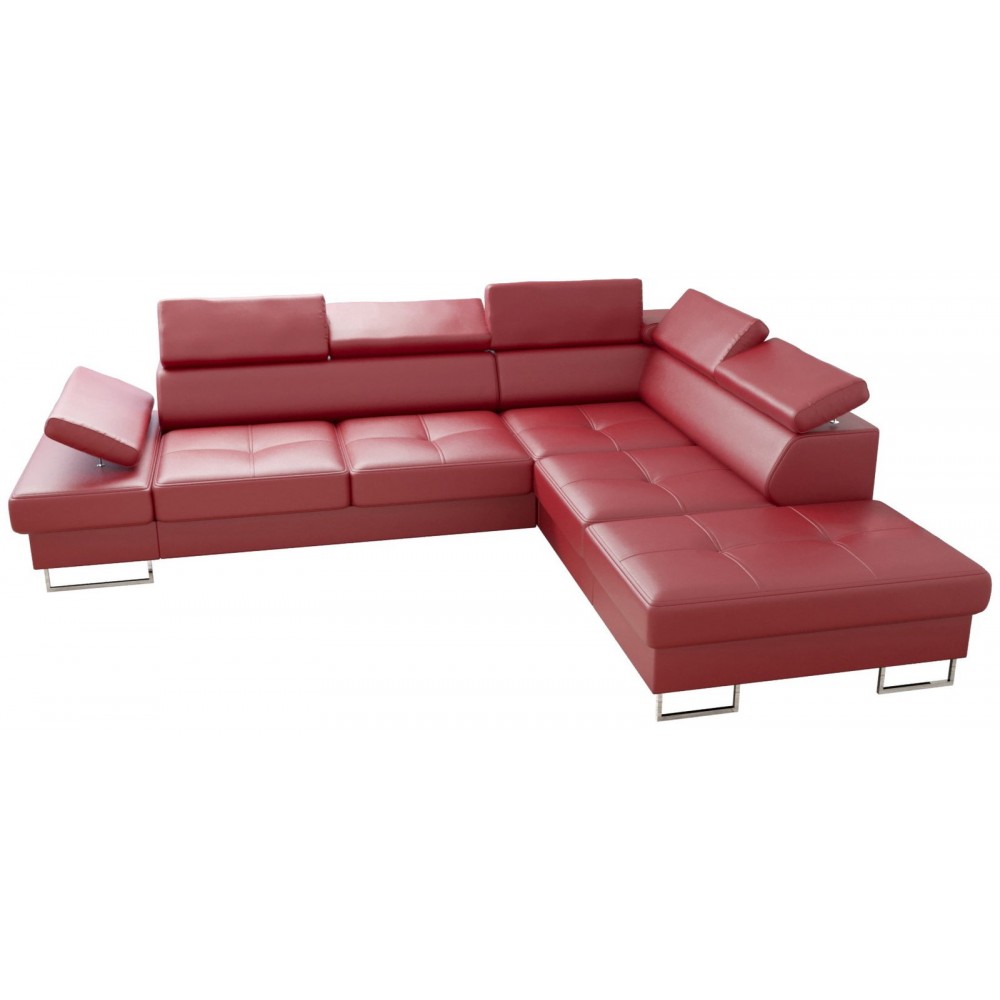 Γωνιακός καναπές Gelito LTHR 276x225x95