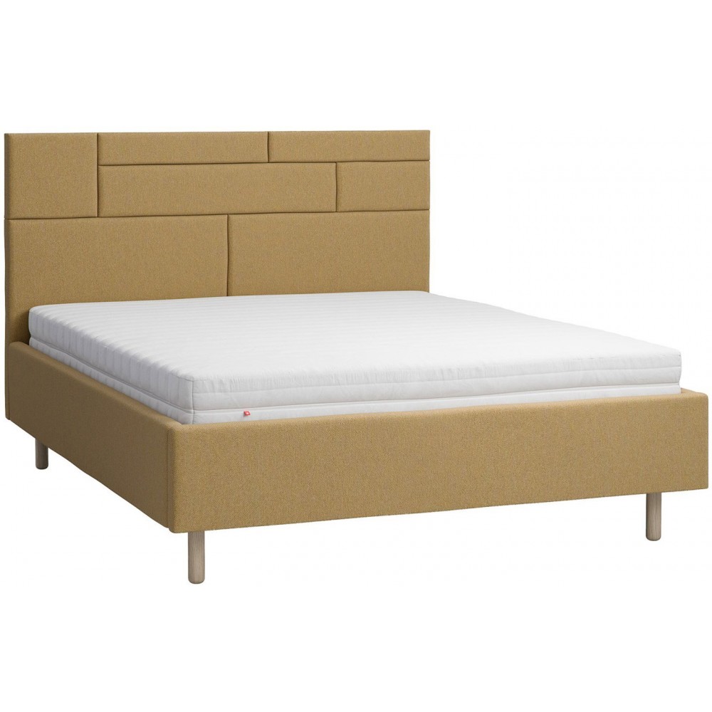 Επενδυμένο κρεβάτι Harmonic IV-Moustardi 167x211x119