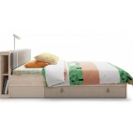 Μαξιλάρι WJ Universal για προσκέφαλο κρεβατιού-Gkri - Krem-Μήκος: 120 εκ.