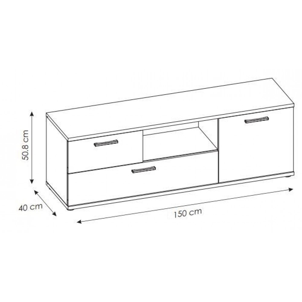 Έπιπλο τηλεόρασης Newty 1D2S