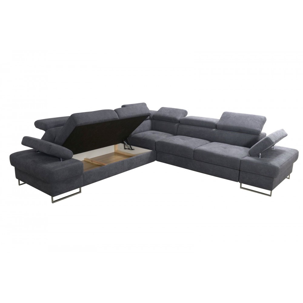 Γωνιακός καναπές Gelito Max LTHR-Mauro-Αριστερή