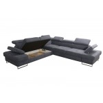 Γωνιακός καναπές Gelito Max LTHR-Mauro-Αριστερή