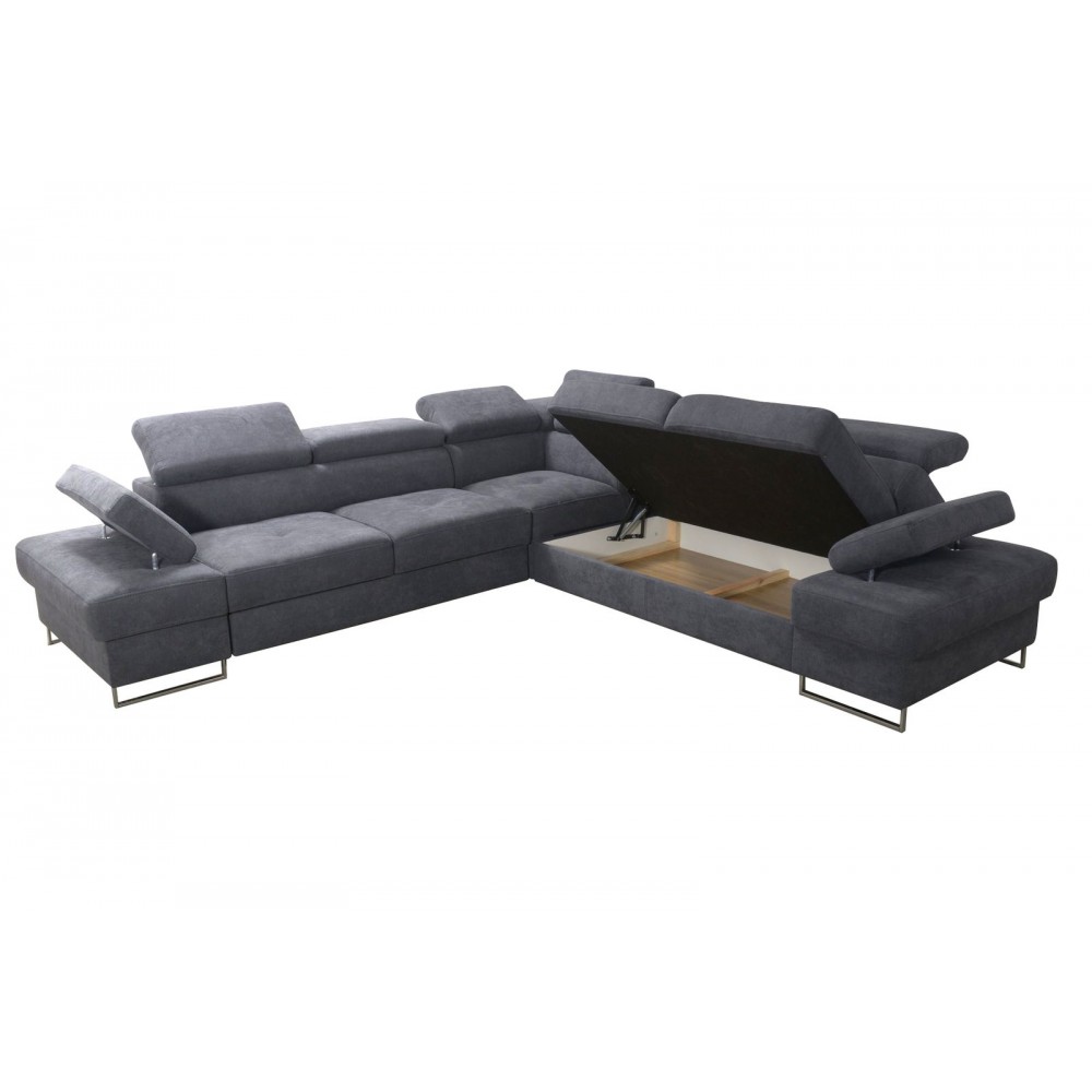 Γωνιακός καναπές Gelito Max LTHR-Mauro-Δεξιά