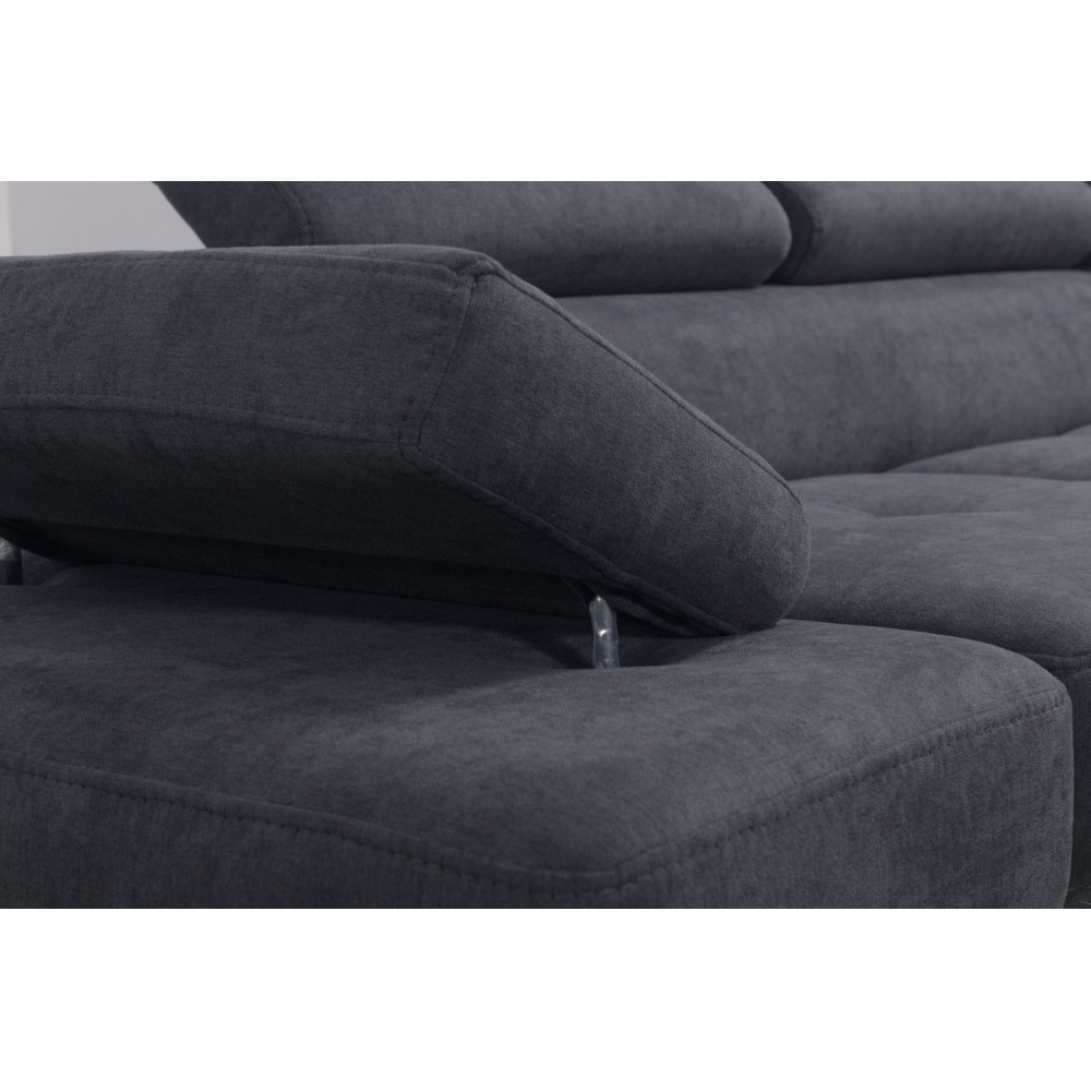 Γωνιακός καναπές Gelito Max LTHR-Mauro-Δεξιά